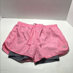 Umbro Pink and Gray Athletic Shorts Lightweight Running